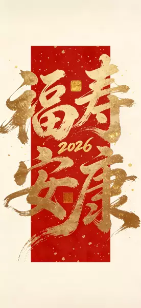 2026新年文字壁纸