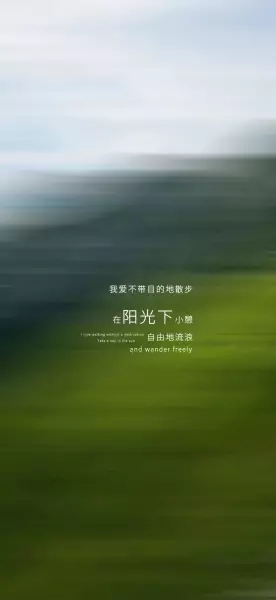 生命力文字壁纸，我别无所求，只想被阳光晒