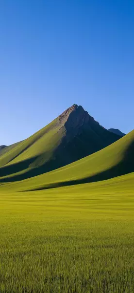 适合苹果安卓所有手机的壁纸蓝天白云草甸