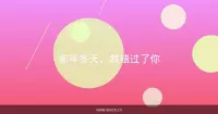 那年冬天，我错过了你