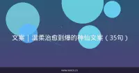 文案 | 温柔治愈到爆的神仙文案（35句）