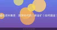 虚拟资料售卖：数字时代的“新金矿”如何掘金？